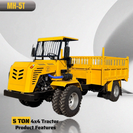 5 Ton Fjouwer-Wheel Dumper Trucks 4X4 Tractor Product Features Diesel Drive Truck Priis
